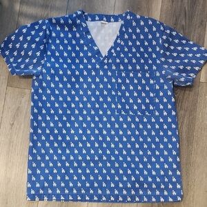 LA Dodgers Medical Scub Top